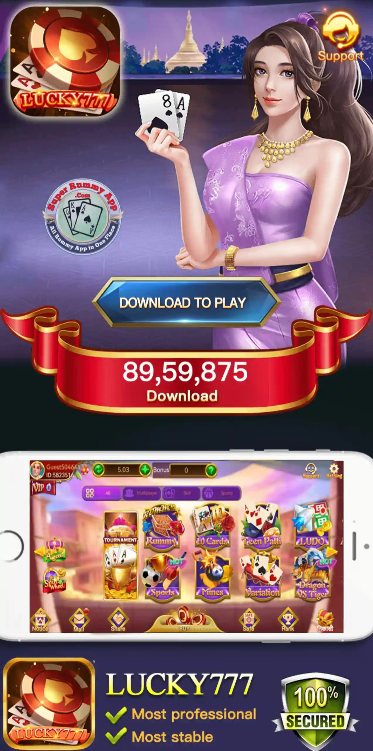 Lucky 777 Apk - India Rummy App vs All Rummy App