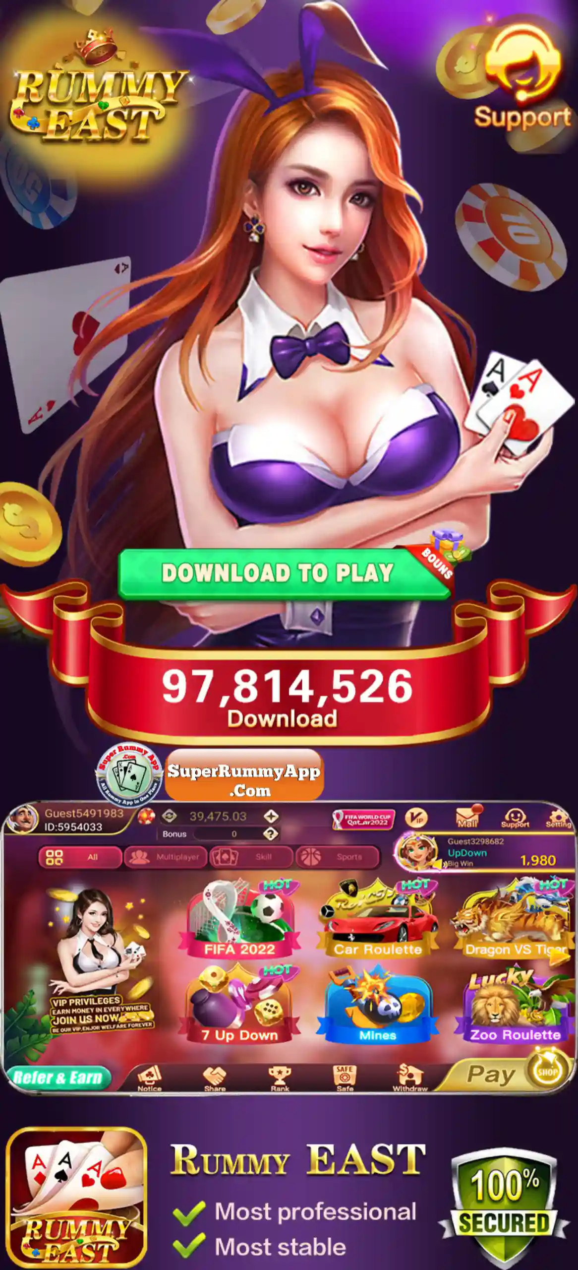 Rummy East Apk - India Rummy App vs All Rummy App