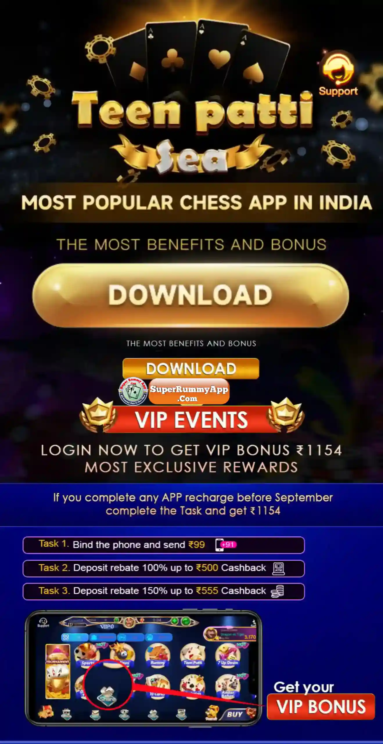 Teen Patti Sea Apk Download - India Rummy App